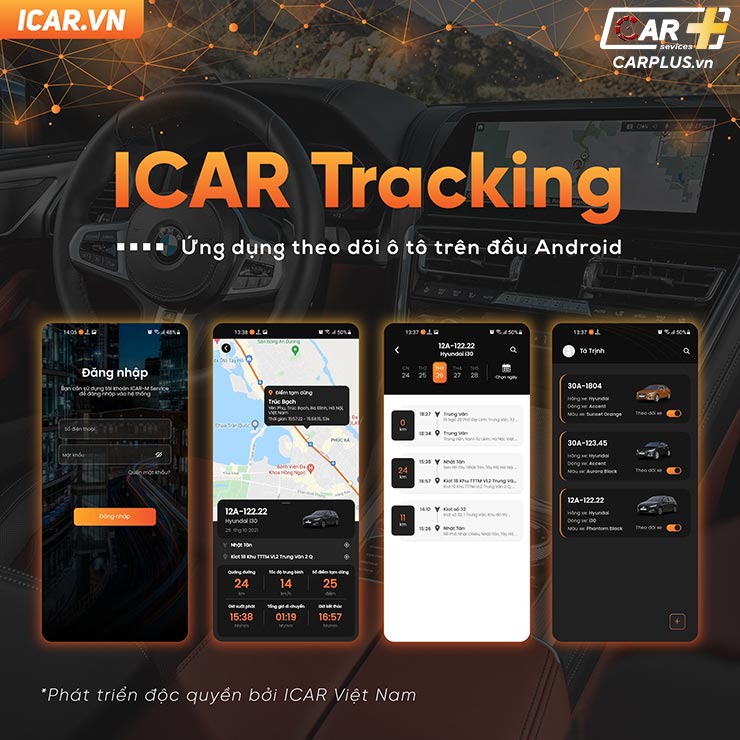 Định vị xe trên Android Box Elliview D4 với  ICAR Tracking