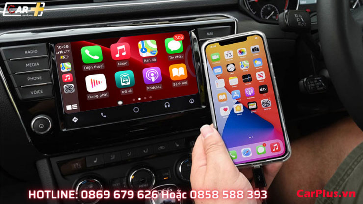 Carplay Android Box xe Mitsubishi Xpander kết nối điện thoại nghe gọi rảnh tay