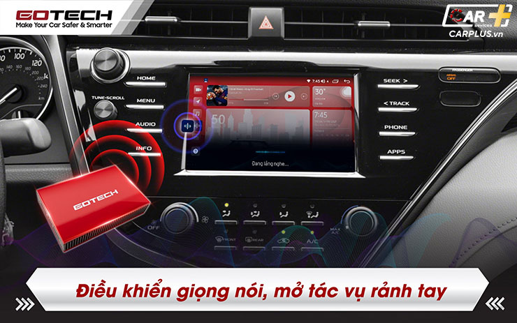 CarPlay Android Box Gotech GB8 điều khiển giọng nói thông minh