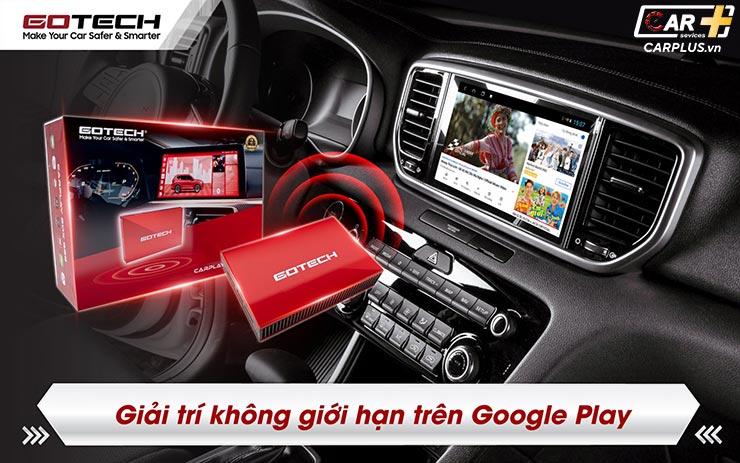 CarPlay Android Box Gotech GB8 giải trí đa phương tiện