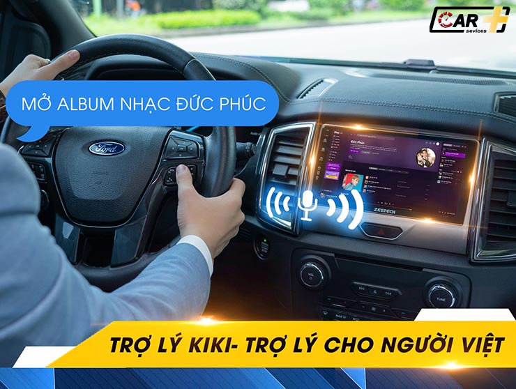 Trợ lí AI thông minh KiKi trên Carplay Android Box xe Volvo XC90