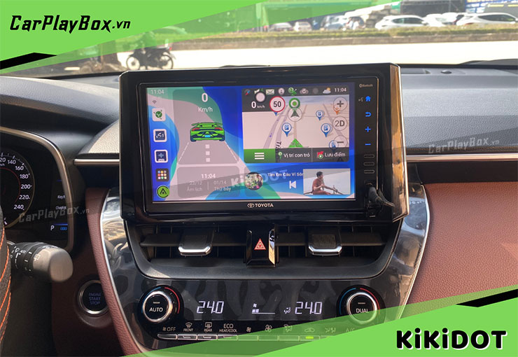 Android Box KiKiDOT lắp cho Toyota Cross - Giao diện hiển thị thông minh