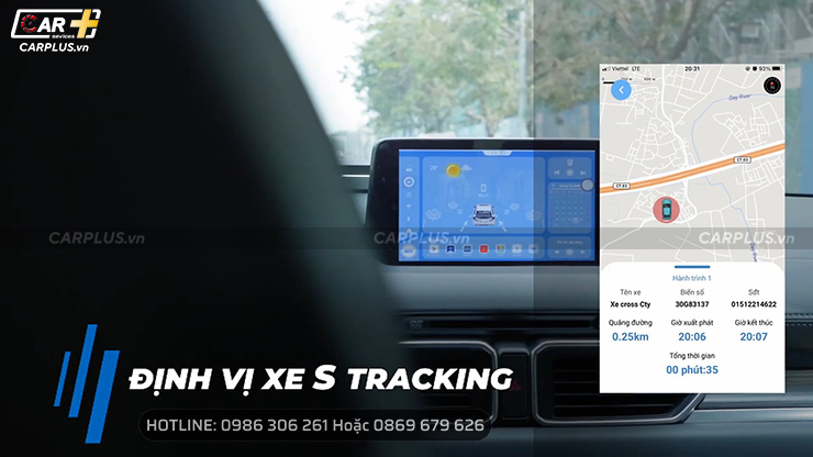 Theo dõi định vị xe với S-Tracking trên Android Box SAFEVIEW SA-8