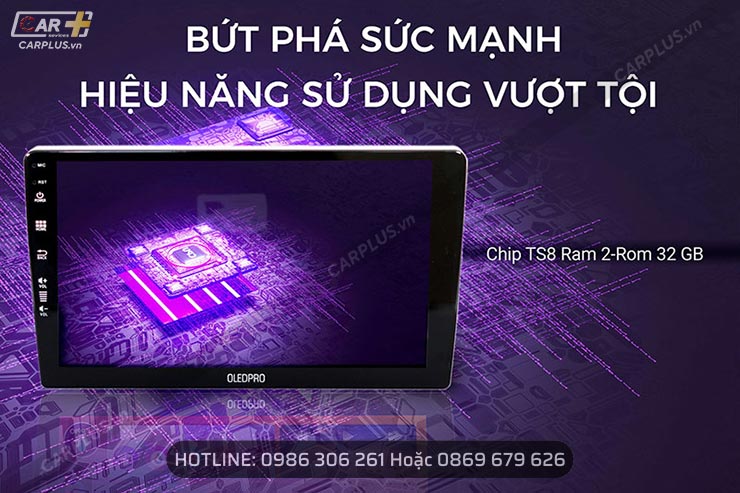 Cấu hình mạnh mẽ trong tầm giá cùa màn hình Android OledPro A3 New