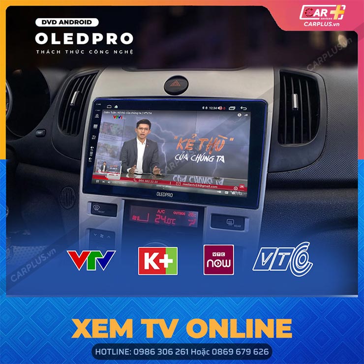 Xem TV online trên màn hình Android OledPro A5