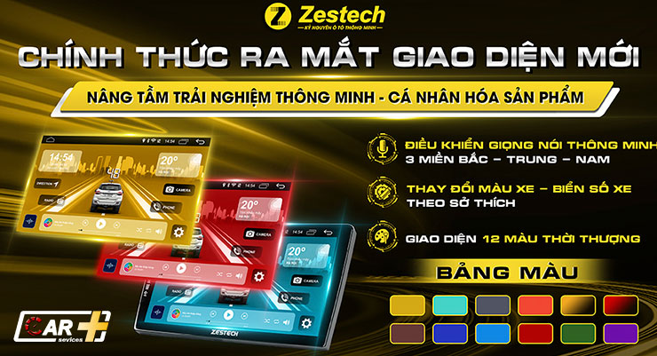 Giao diện cá nhân hóa trên Màn hình Android Zestech Z800+ Base