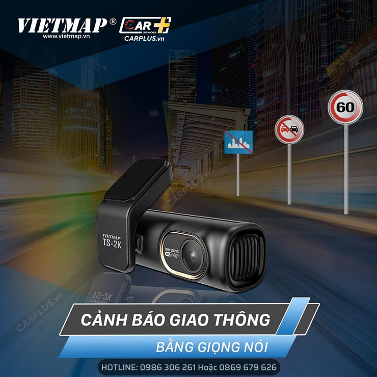 Camera Vietmap TS-2K cảnh báo giao thông bằng giọng nói