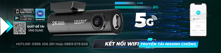 Camera Vietmap KC01 Kết nối Wifi 5Ghz - truyền tải video tốc độ cao